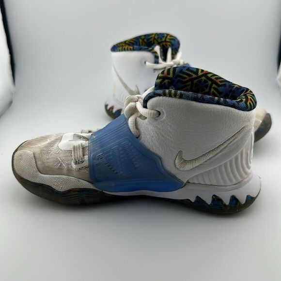Nike Boys Kyrie 6 BQ5600-146 Blue White Basketball Shoes Sneakers 11C - Picture 4 of 6
